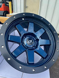 Stealth Custom Series SR8 17X8.5 -10 Stealth BLUE set of 4 (BR)