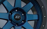 Stealth Custom Series SR8 17X8.5 -10 Stealth BLUE set of 4 (BR)