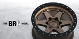 Stealth Custom Series BR6 17X8.5 Matte Dark Bronze set of 4