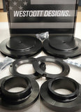 WESTCOTT 2023-2024 Toyota Sequoia TRD PRO Preload (Black Anodized) Collar Lift Kit- PT# 35022B (E3)