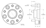 Spidertrax Offroad  Jeep 1.5" Thick Wheel Spacers (BLACK) - PT# SWHS010K (C2)