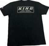 KING SHOCKS BLACK CVC CREW TEE W/ GREY LOGO