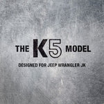 The K5 Model 17X8.5 MATTE JET BLACK SINGLE WHEEL
