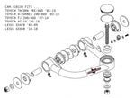 CAMBURG TOYOTA TACOMA PRE/4WD 05-23 1.25 PERFORMANCE UNIBALL UPPER CONTROL ARMS PT# CAM-310130 (F2)