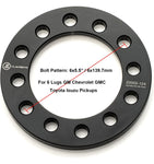 VLAOSCHI Forged 6x5.5 6x135 6x139.7 Universal Wheel Spacers 1/4 Inch (6mm) (PAIR)