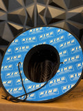 KING SHOCKS BLACK STRAW HAT W/BLUE PATCH LOGO- PT# APP-SH001B