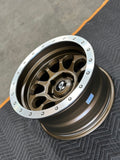 Stealth Custom Series MATTE DARK BRONZE W/MACHINED LIP RAY10 17X9 -38 set of 4