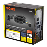 CURT 10' Custom Wiring Extension Harness (Adds 7-Way RV Blade to Truck Bed) #56000