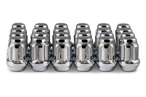 14X1.5 CLOSED END SPLINE CHROME 6 LUG SET OF 24 WITH KEY - 8744K6-C
