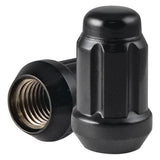 12MMX1.5 BLACK CLOSED END SPLINE LUG NUT SET OF 24 W/ KEY NON-ET - 8745K6-B