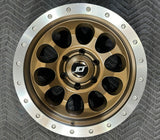Stealth Custom Series MATTE DARK BRONZE W/MACHINED LIP RAY10 17X9 -38 set of 4