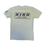 KING SHOCKS LIGHT OLIVE TEE W/BLACK LOGO- PT# APP-VMT207