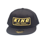 KING SHOCKS 9FIFTY BLACK W/ GOLD LOGO (SNAPBACK) PT# APP-SB027