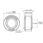 PRO BEARING - .625 Spherical Bearing REPLACEMENT KIT- B1058 PB KIT TNA  (PEG)