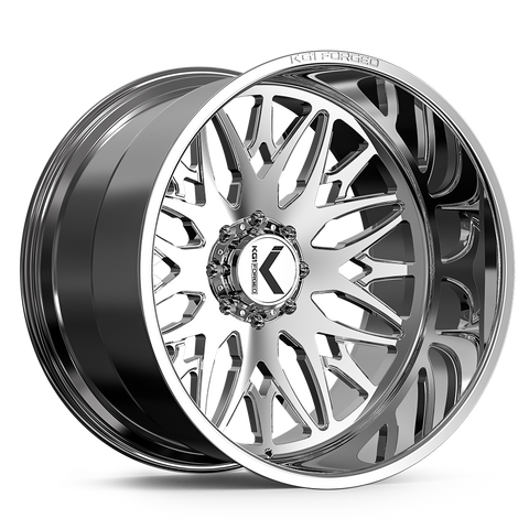KG1 Forged TRIDENT CONCAVE 22X14 6X5.5 Polished set of 4 - KC14221469PS A