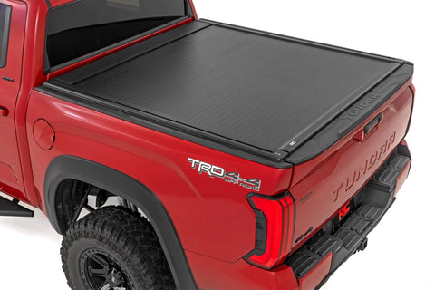 ROUGH COUNTRY Powered Retractable Bed Cover 5'7" Bed | Toyota Tundra 2WD/4WD (2022-2025) - 51514551