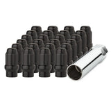 GORILLA 12MMX1.5 BLACK CLOSED END SPLINE ET LUG NUT SET OF 24 W/ KEY - PT# K6CES-12150BGR