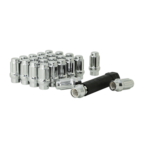 GORILLA Spline ET Lug 12mm x 1.50 Thread - Chrome - Set of 24 W/KEY K6CES-12150GR
