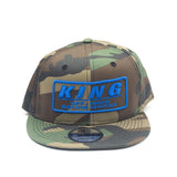 KING SHOCKS 9FIFTY CAMO W/ BLUE LOGO (SNAPBACK) PT# APP-SB011