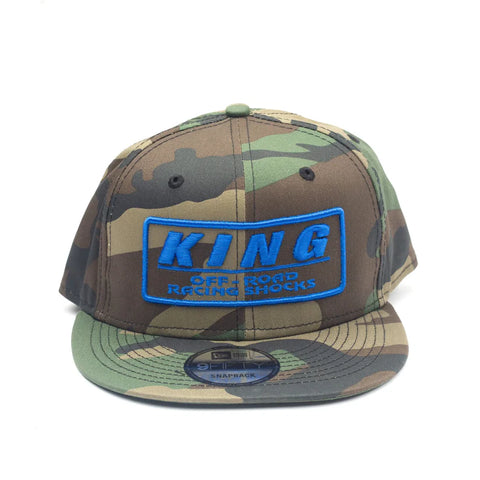 KING SHOCKS 9FIFTY CAMO W/ BLUE LOGO (SNAPBACK) PT# APP-SB011