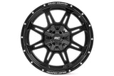 Rough Country 94 Series Wheel One-Piece | Matte Black | 20x10 | 6x5.5/6x135 | -18mm SET OF 4 - 94201012