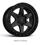 Stealth Custom Series BR6 17X8.5 MATTE JET BLACK set of 4 (BR)