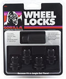 GOR73631TBC - GORILLA BLACK WHEEL LOCKS - SET OF 4 W/ KEY
