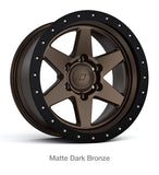 Stealth Custom Series BR6 17X8.5 Matte Dark Bronze set of 4