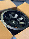 Stealth Custom Series SR8 16X8 -12 Matte Jet Black set of 4