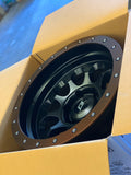 Stealth Custom Series RAY 10 17X9 -38 Matte Jet  Black with Blaze Bronze Lip set of 4