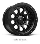 Stealth Custom Series RAY10 MATTE JET BLACK 17X8.5 set of 4 (HQ)(BR)