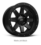 Stealth Custom Series SR8 16X8 -12 Matte Jet Black set of 4