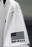 KING SHOCKS WHITE TEE W/BLACK LOGO- PT# APP-VMT200